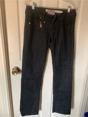 Y2K ladie’s  Black Straight-Leg Jeans
